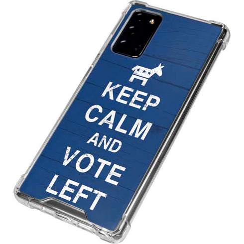 Keep Calm And Vote Left Galaxy Note20 5G Clear Case