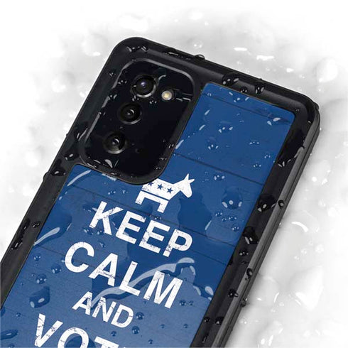 Keep Calm And Vote Left Galaxy Note20 5G Waterproof Case