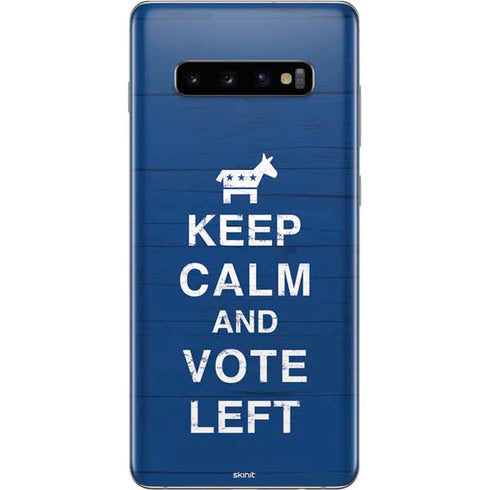 Keep Calm And Vote Left Galaxy S10 Plus Skin