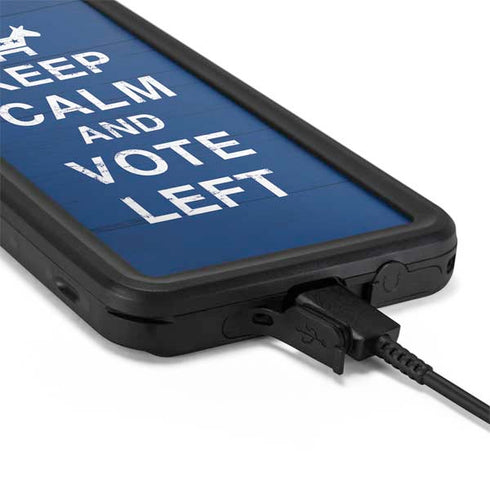 Keep Calm And Vote Left Galaxy S20 Waterproof Case