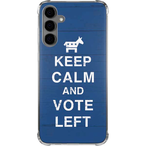 Keep Calm And Vote Left Galaxy S24 Plus Clear Case