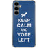 Keep Calm And Vote Left Galaxy S24 Plus Clear Case