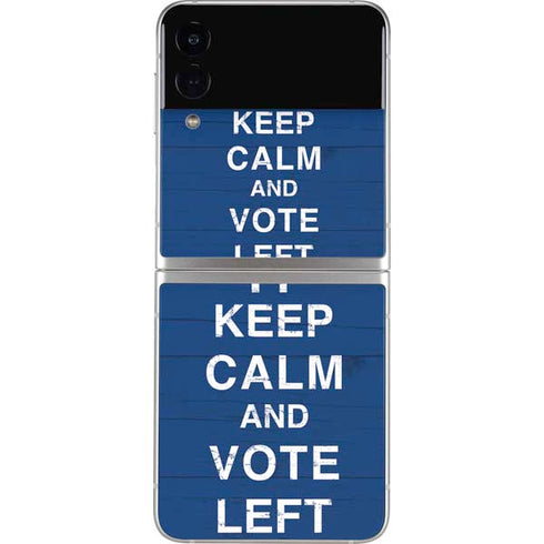 Keep Calm And Vote Left Galaxy Z Flip4 5G Skin