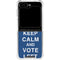 Keep Calm And Vote Left Galaxy Z Flip5 5G Clear Case