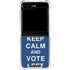 Keep Calm And Vote Left Galaxy Z Flip5 5G Clear Case