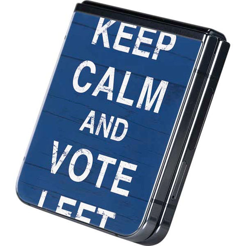 Keep Calm And Vote Left Galaxy Z Flip5 5G Skin