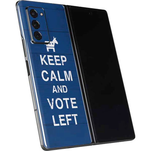 Keep Calm And Vote Left Galaxy Z Fold2 5G Skin