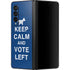 Keep Calm And Vote Left Galaxy Z Fold3 5G Skin