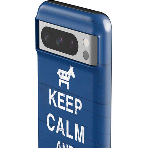 Keep Calm And Vote Left Google Pixel 8 Pro Impact Case