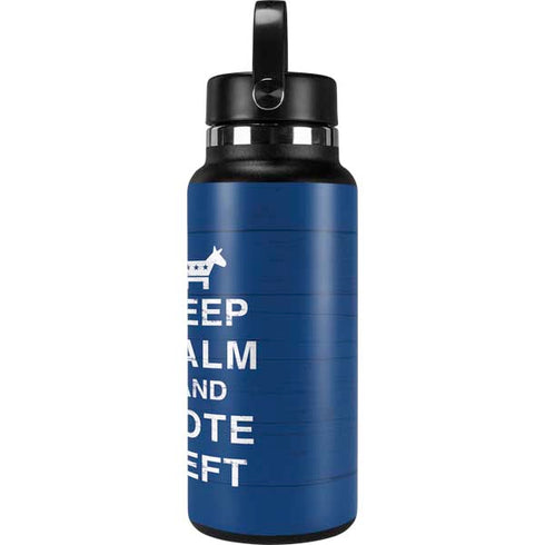 Keep Calm And Vote Left Hydro Flask 32oz Wide Mouth Skin