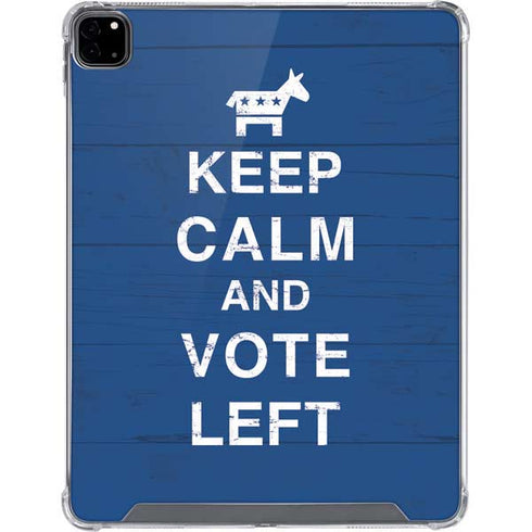 Keep Calm And Vote Left iPad Pro 12.9in (2020) Clear Case