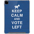 Keep Calm And Vote Left iPad Pro 12.9in (2020) Clear Case