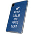 Keep Calm And Vote Left iPad Pro 12.9in (2020) Clear Case