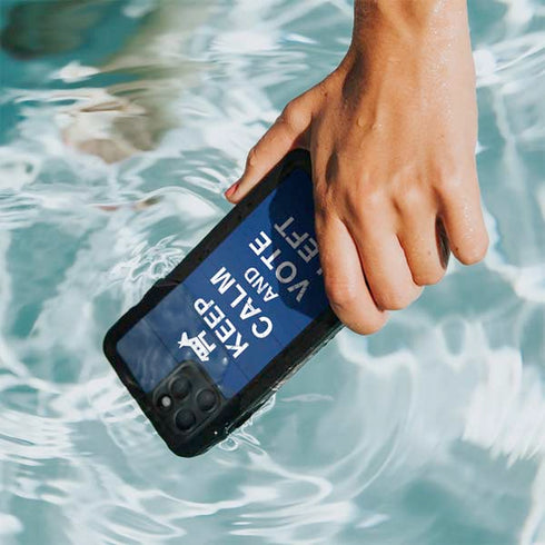 Keep Calm And Vote Left iPhone 11 Pro Max Waterproof Case
