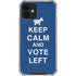 Keep Calm And Vote Left iPhone 12 Mini Clear Case