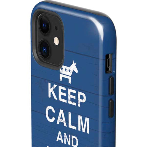 Keep Calm And Vote Left iPhone 12 Mini Impact Case