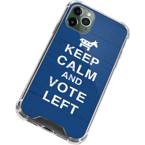 Keep Calm And Vote Left iPhone 12 Pro Clear Case