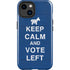 Keep Calm And Vote Left iPhone 14 Plus Impact Case
