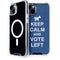 Keep Calm And Vote Left iPhone 15 Plus MagSafe Case