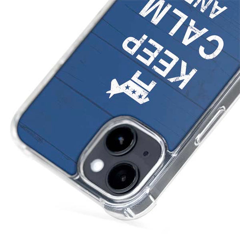 Keep Calm And Vote Left iPhone 15 Plus MagSafe Case