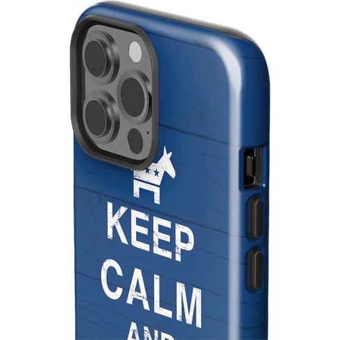 Keep Calm And Vote Left iPhone 15 Pro Max Impact Case