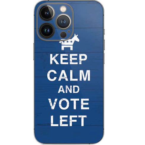 Keep Calm And Vote Left iPhone 14 Pro Skin