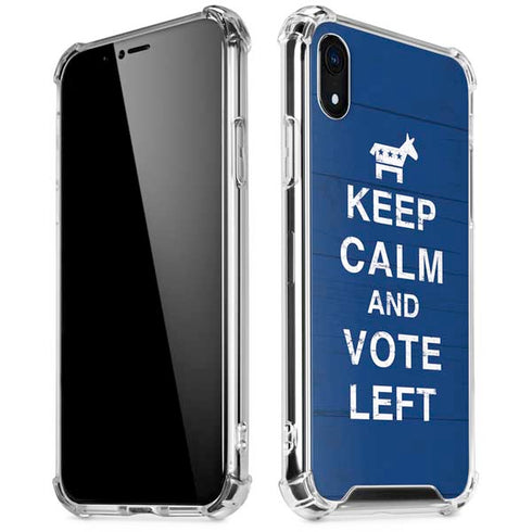 Keep Calm And Vote Left iPhone XR Clear Case