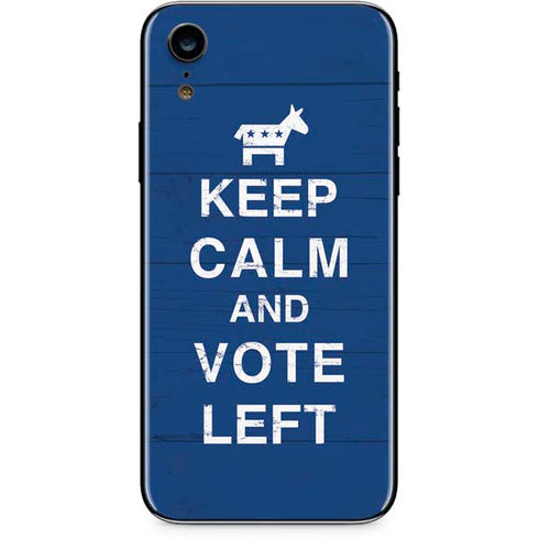 Keep Calm And Vote Left iPhone XR Skin