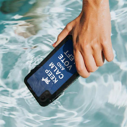 Keep Calm And Vote Left iPhone XR Waterproof Case