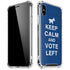 Keep Calm And Vote Left iPhone XS Max Clear Case