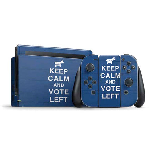 Keep Calm And Vote Left Nintendo Switch Bundle Skin