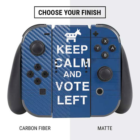 Keep Calm And Vote Left Nintendo Switch Bundle Skin