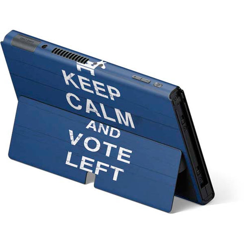 Keep Calm And Vote Left Nintendo Switch OLED (2021) Skin