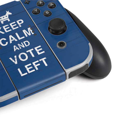 Keep Calm And Vote Left Nintendo Switch OLED (2021) Skin