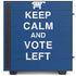 Keep Calm And Vote Left NZXT H510 Compact ATX Mid-Tower Case Skin