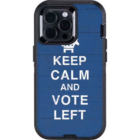 Keep Calm And Vote Left Otterbox Defender iPhone Skin