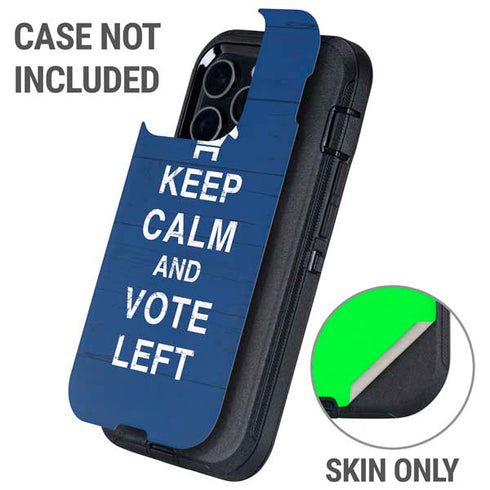 Keep Calm And Vote Left Otterbox Defender iPhone Skin