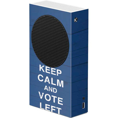 Keep Calm And Vote Left Xbox Series S Console Skin