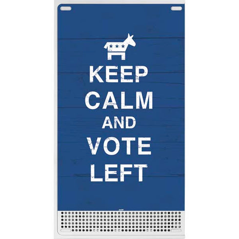 Keep Calm And Vote Left Xbox Series S Console Skin