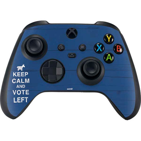 Keep Calm And Vote Left Xbox Series X Controller Skin
