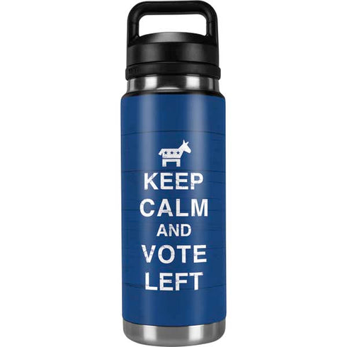 Keep Calm And Vote Left YETI Rambler 26oz Bottle Skin
