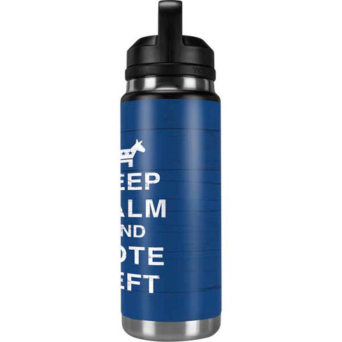 Keep Calm And Vote Left YETI Rambler 26oz Bottle Skin