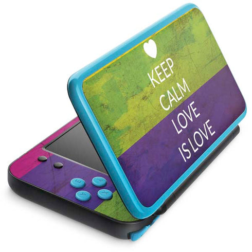 Keep Calm Love Is Love Nintendo 2DS XL (2017) Skin