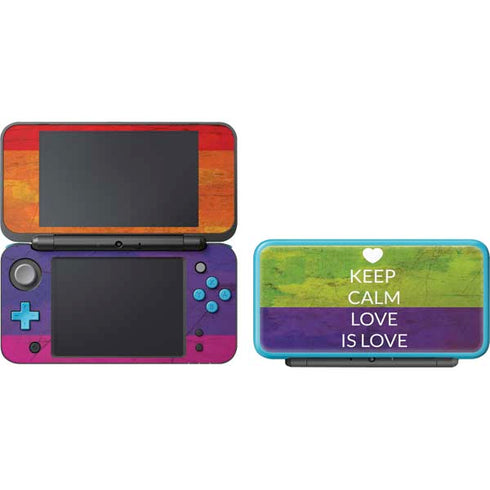 Keep Calm Love Is Love Nintendo 2DS XL (2017) Skin