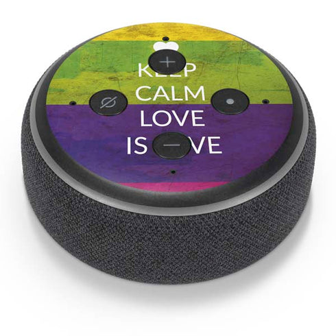 Keep Calm Love Is Love Amazon Echo Dot Skin