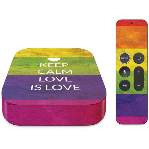Keep Calm Love Is Love Apple TV Skin