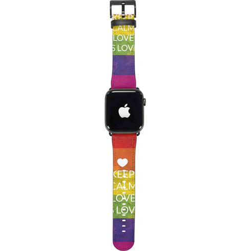 Keep Calm Love Is Love Apple Watch Band 38-40mm