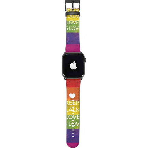 Keep Calm Love Is Love Apple Watch Band 42-44mm