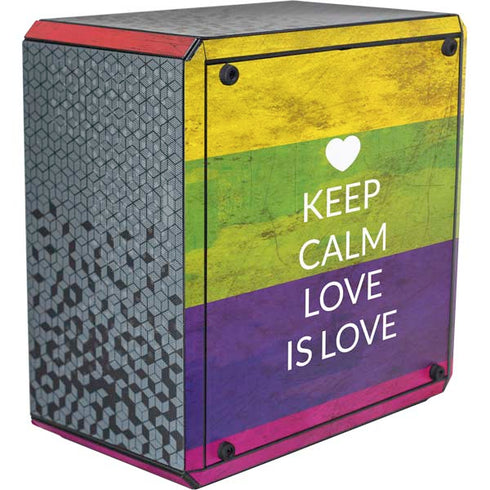 Keep Calm Love Is Love Cooler Master MasterBox Q300L Mini Tower Skin