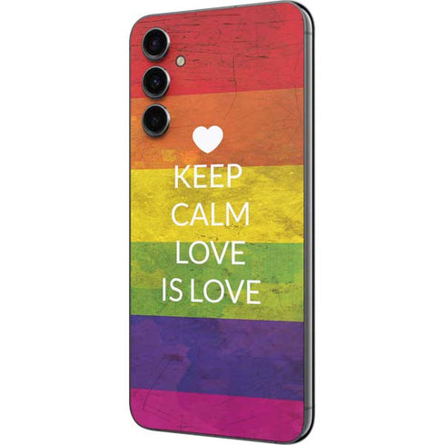 Keep Calm Love Is Love Galaxy A14 5G Skin